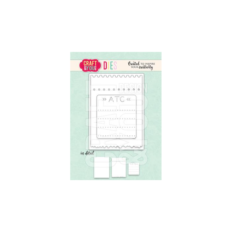 Craft&You Dies "ATC Ticket Set" CW297