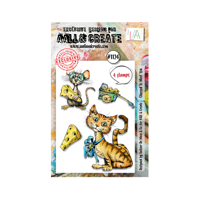 Aall and Create Stamp Set A7 Cheesed To Meet You AALL-TP-1124