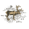 Sizzix • Clear Stamp Set with Framelits Die Reindeer Mix Cluster 49 and market