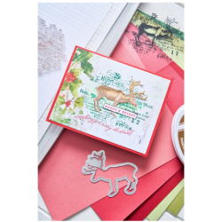 Sizzix • Clear Stamp Set with Framelits Die Reindeer Mix Cluster 49 and market
