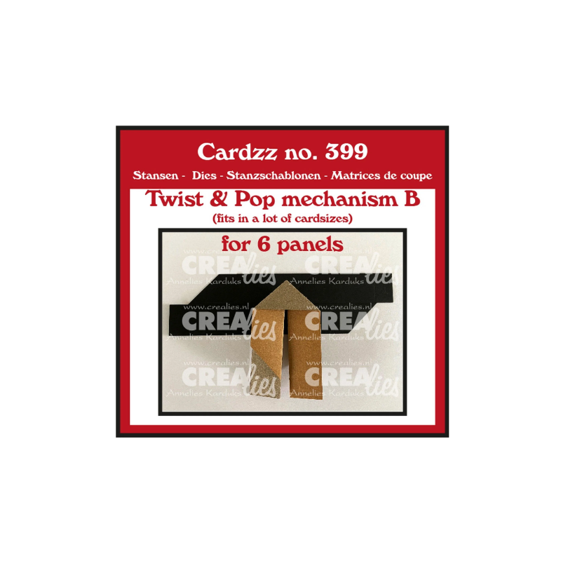 Crealies • Cardzz Twist Mechanism B For 6 Panels