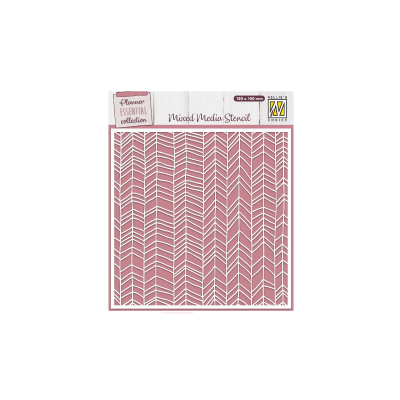 Nellie's Choice • Stencil 15x15 cm Chevron MMS4K-067