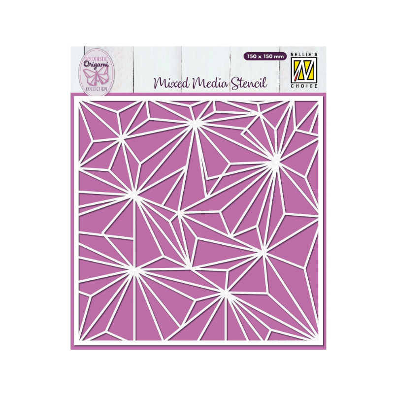 Nellie's Choice • Stencil 15x15 cm Origami Stars MMS4K-070