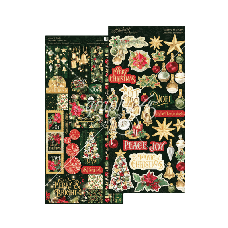 Graphic 45 Merry & Bright Sticker Set 4502916