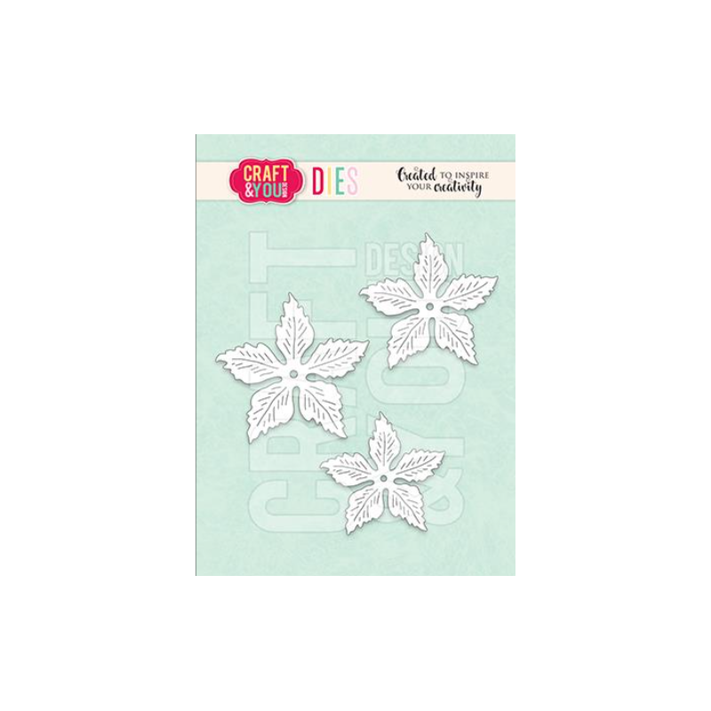 Craft&You Dies "Magda's Poinsettia Small Flower" CW309