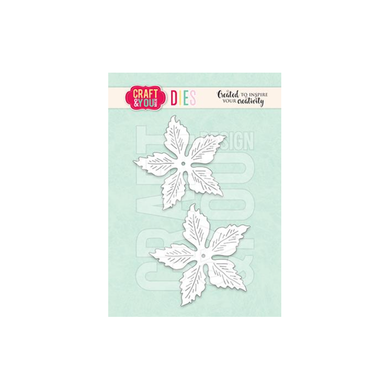 Craft&You Dies "Magda's Poinsettia Big Flower" CW308