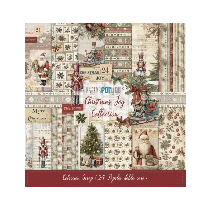 Papers for you 6x6 Christmas Joy Mini Scrap Paper Pack (24pcs) PFY-14146