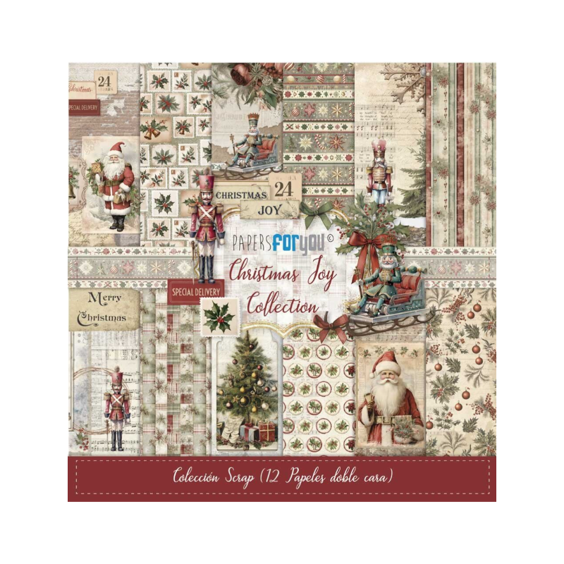 Papers for you 12x12 Christmas Joy Scrap Paper Pack (12pcs) PFY-14131