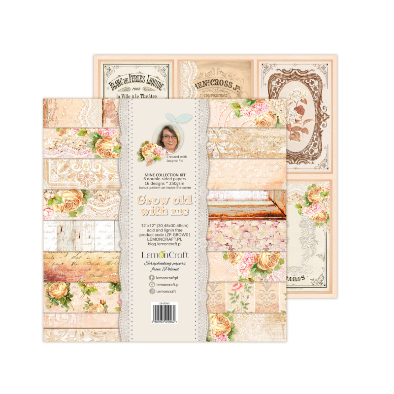Lemon Craft Grow Old With Me 12x12 Inch Paper Pad LZP-GROW01