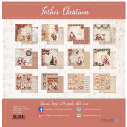 Papers for you 6x6 Father Christmas Mini Scrap Paper Pack (24pcs) PFY-12346