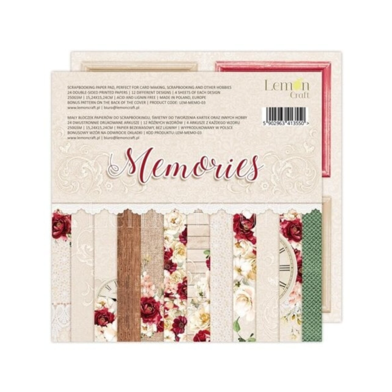 LemonCraft 6x6 Inch Memories Paper Pad LEM-MEMO-03