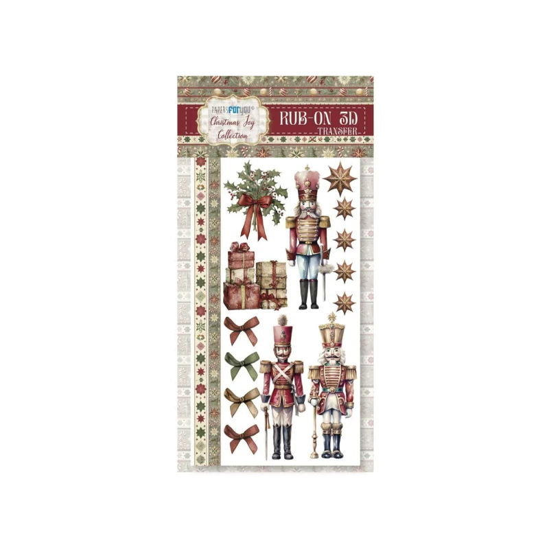 Papers for you Christmas Joy Rub On 3D Transfers PFY-14194