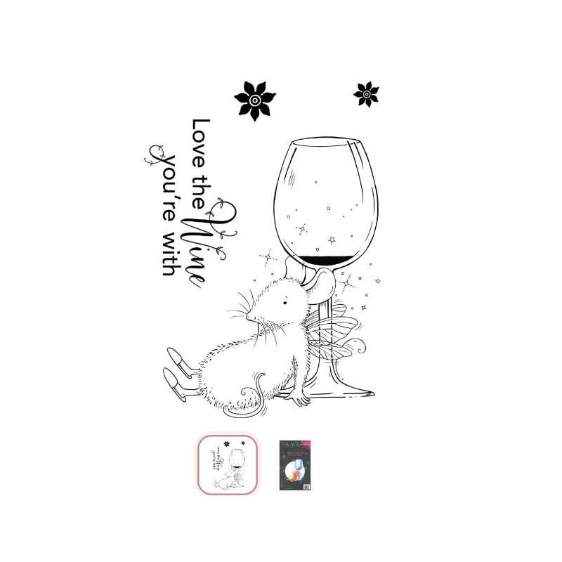 Pink Ink Designs • Wee Folk Series Clear Stamp Set Tipsy Mouse  PI155