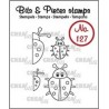Crealies Bits & Pieces Stamps 4x ladybug