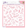 Nellie's Choice • Stencil 15x15 cm Christmas Background Branches & Berries