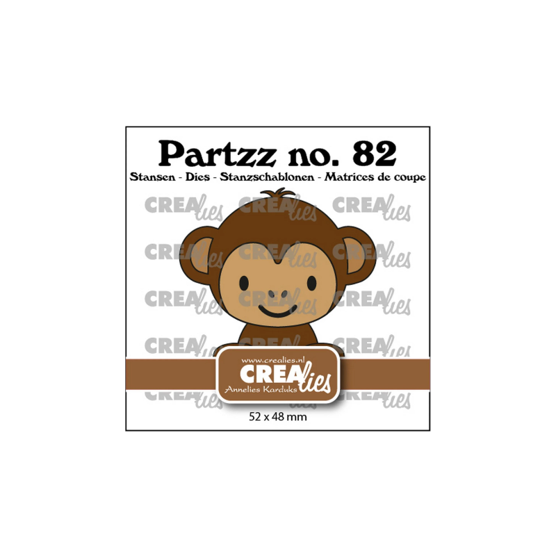 Crealies • dies Partzz Monkey CLPARTZZ82