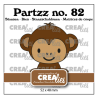 Crealies • dies Partzz Monkey CLPARTZZ82