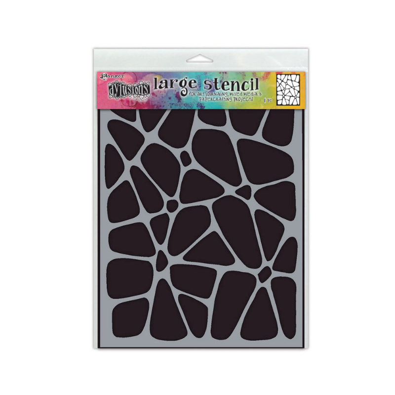 Ranger • Dyan Reaveley's Dylusions Stencil Collection Large Crazy Paving