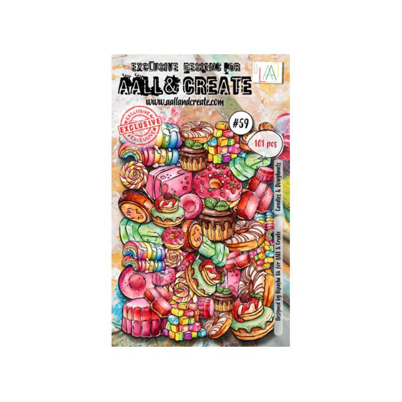 Ephemera Die-Cuts A6 Candies & Doughnuts (AALL-EP-059