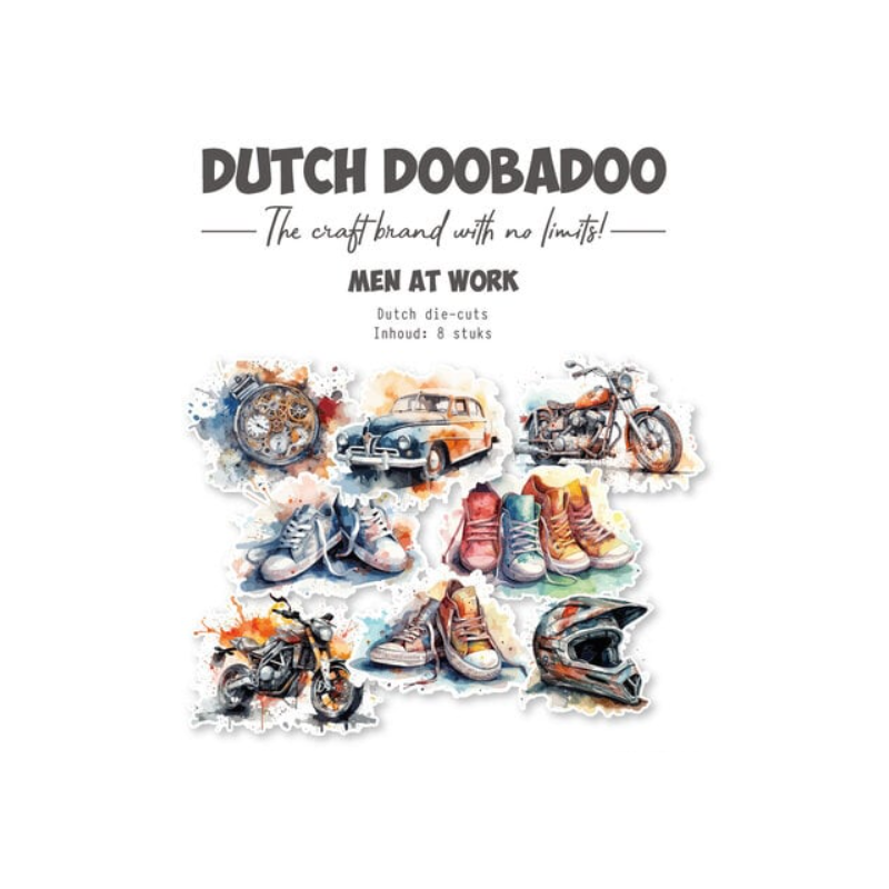 Dutch Doobadoo Dutch Die-Cuts Men at Work (8pcs) 474.007.047