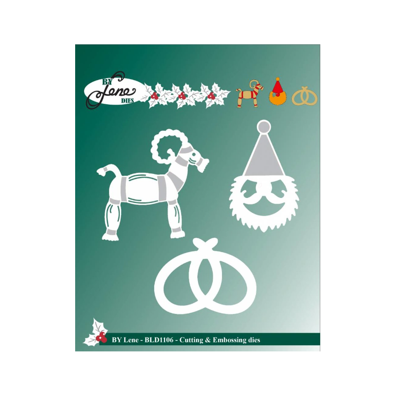 BY LENE  Cutting & Embossing Dies Yule Goat  BLD1106