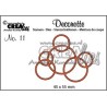 Crealies Decorette no. 11 interlocking circles 45x55mm