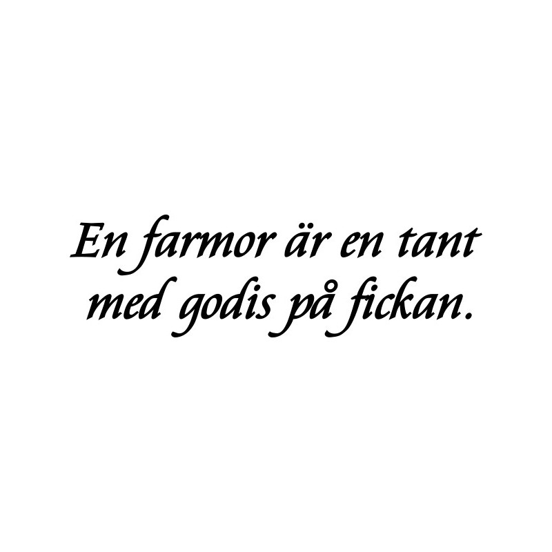 Lazer Design Stämplar En farmor är en tant med 339