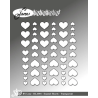 BY Lene Enamel Hearts "Transparent - 54pcs" BLA001