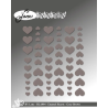 BY Lene Enamel Hearts "Grey-Brown - 54pcs" BLA004