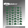 BY Lene Enamel Hearts "Green - 54pcs" BLA008
