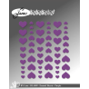 BY Lene Enamel Hearts "Purple - 54pcs" BLA009