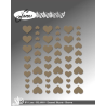 BY Lene Enamel Hearts "Brown - 54pcs" BLA010