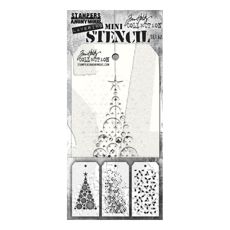 SA / Tim Holtz Mini Stencil Set 62 TH-MST062
