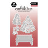 Studio Light Bench & Trees Christmas  Dies SL-ES-CD872