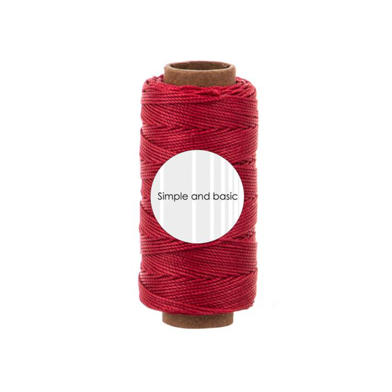 Simple and basic Polyester Thread "Calm red" SBA709