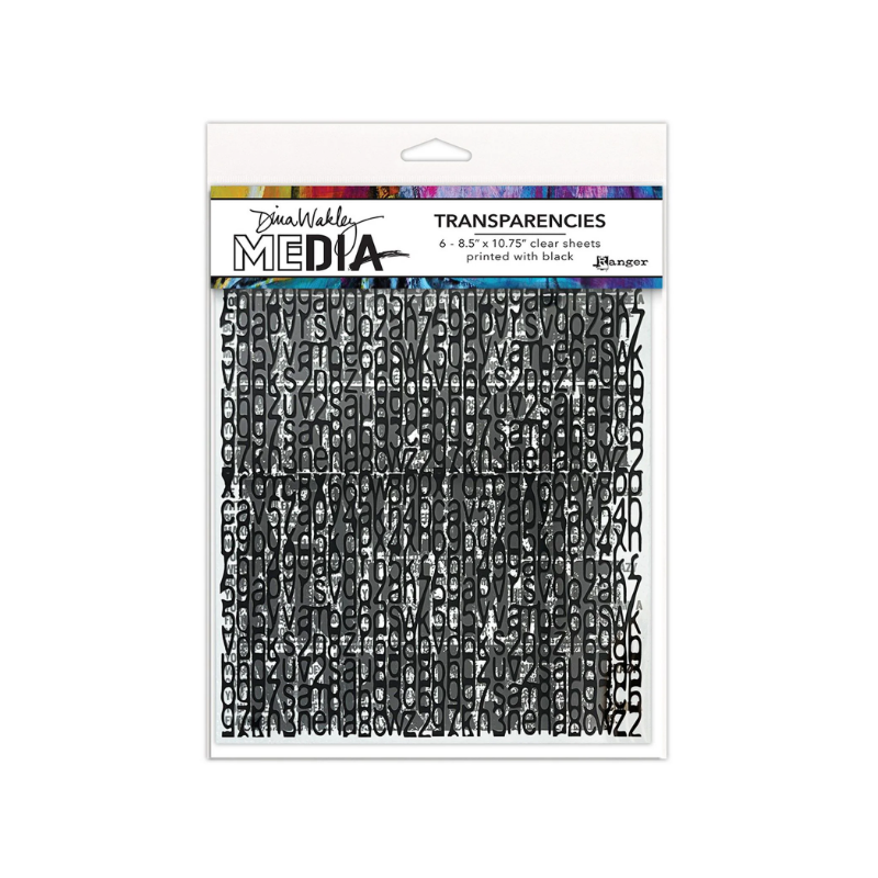 Ranger • Dina Wakley Media 6 st Transparencies Typography Set 2