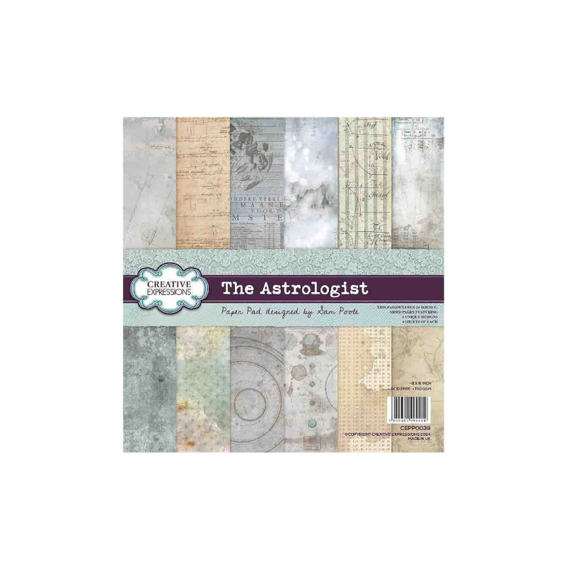 Creative Expressions • Sam Poole The Astrologist 8 in x 8 in Paper Pad