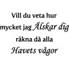 Lazer Design stämpel Vill du veta hur mycket jag älskar .... 365