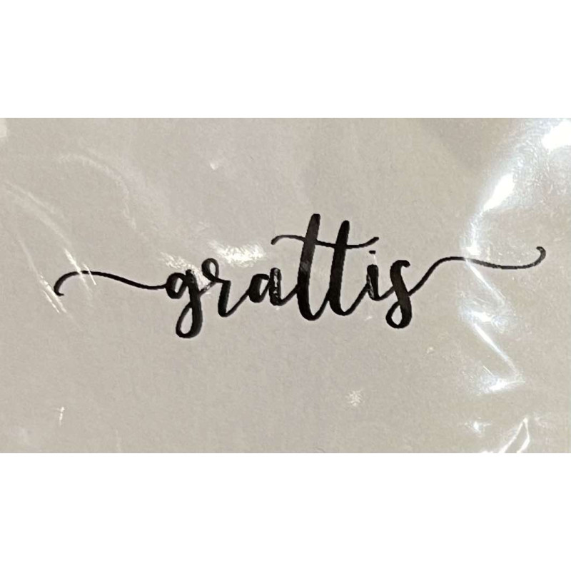 Lazer Design stämpel Grattis  422