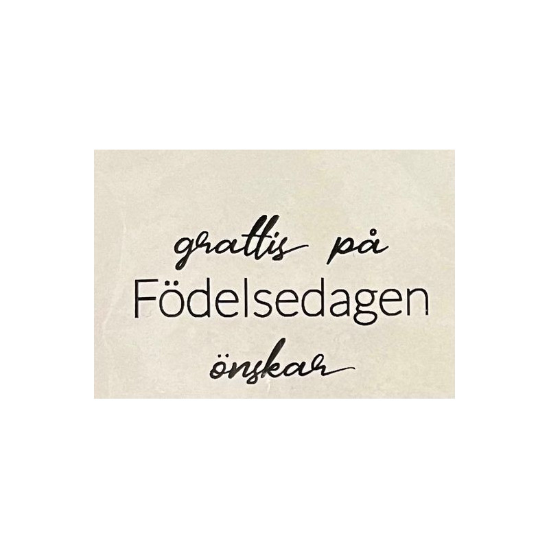 Lazer Design stämpel Grattis på födelsedagen önskar  431