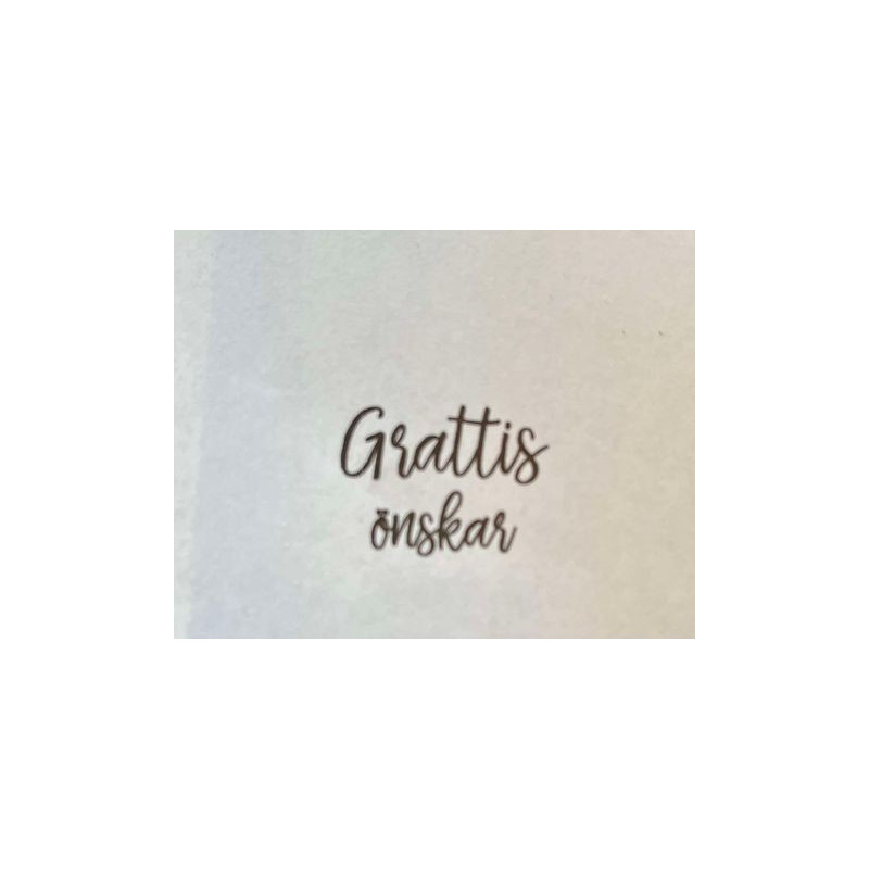 Lazer Design Stämpel Grattis önskar  440