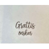 Lazer Design Stämpel Grattis önskar  440