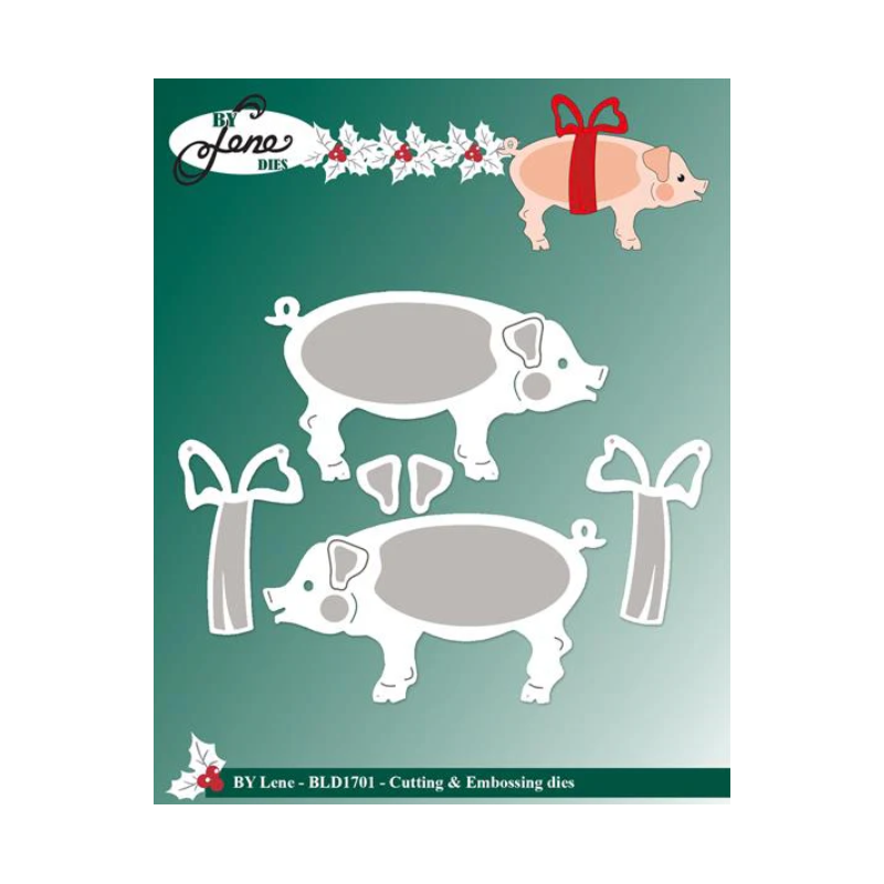 BY Lene Dies "Large Christmas Pig" BLD1701