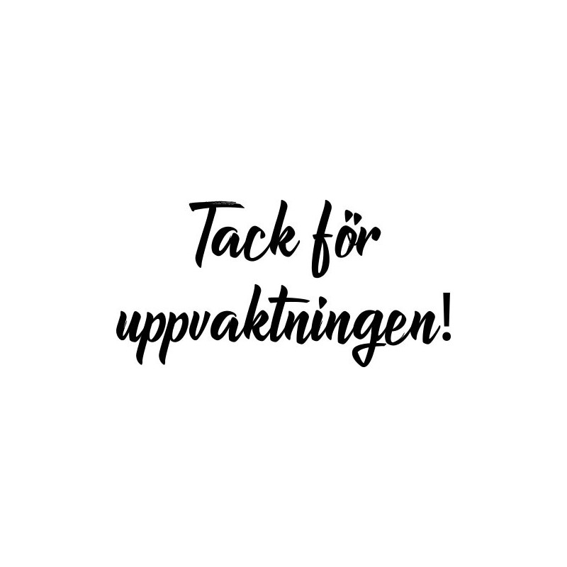 Lazer Design Stämpel Tack för uppvaktningen -1806