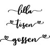 Lazer Design Stämpel Lilla tösen gossen 1816