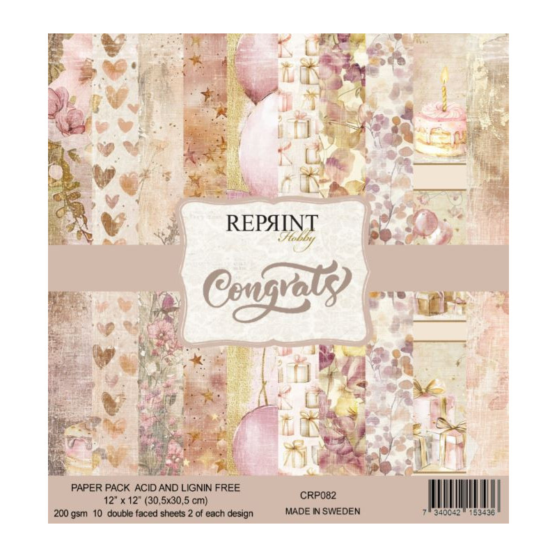 Reprint 12x12 Paperpack Congrats