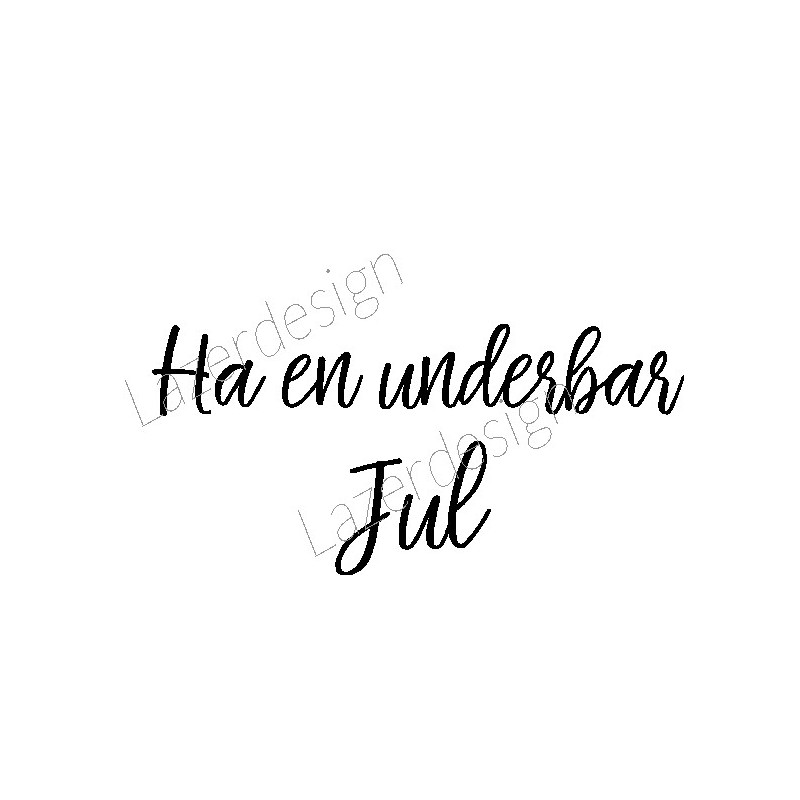 Lazer design stämpel Ha en underbar jul  24111