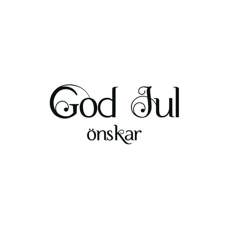 Lazer design Stämpel God jul önskar  24152
