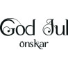 Lazer design Stämpel God jul önskar  24152