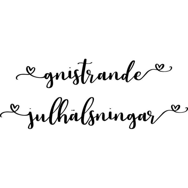Lazer Design Stämpel gnistrande julhälsningar  24150